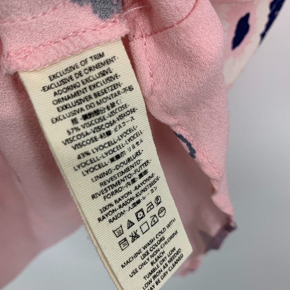 Free People Dress Sunshadows Mini Pink Floral Long Sleeve NWT - Picture 12 of 16